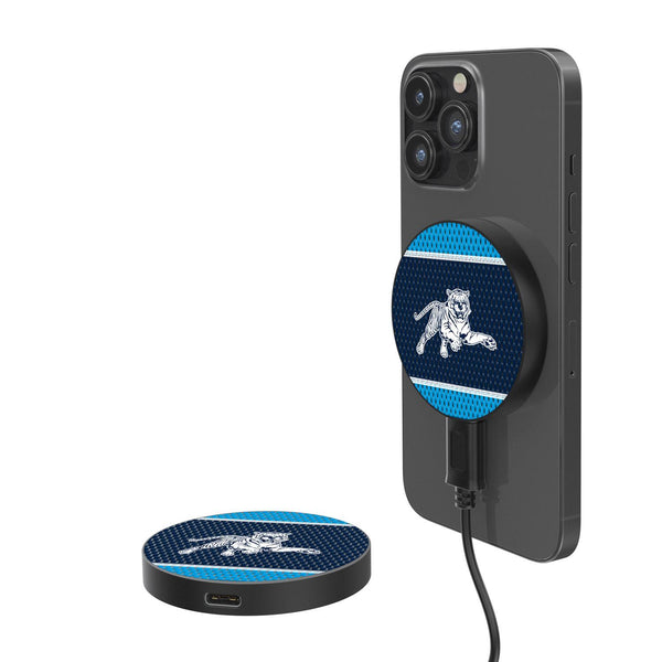 Jackson State Tigers Mesh 15-Watt Wireless Magnetic Charger