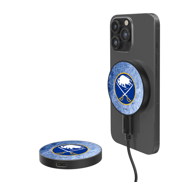 Buffalo Sabres Ice 15-Watt Wireless Magnetic Charger