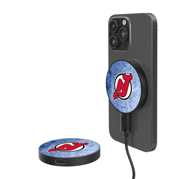 New Jersey Devils Ice 15-Watt Wireless Magnetic Charger