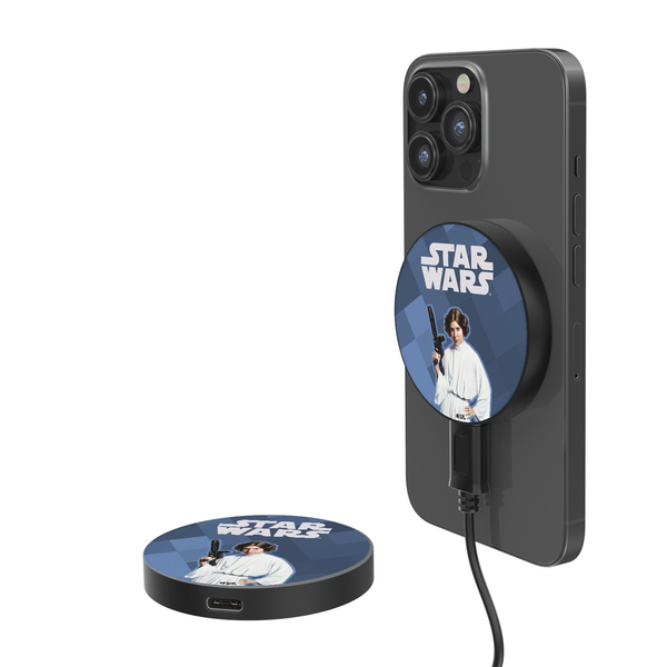 Star Wars Princess Leia Organa Color Block 15-Watt Wireless Magnetic Charger