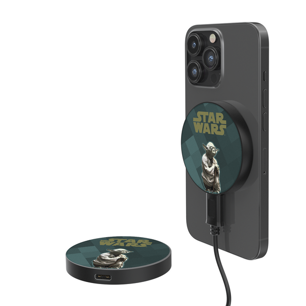 Star Wars Yoda Color Block 15-Watt Wireless Magnetic Charger