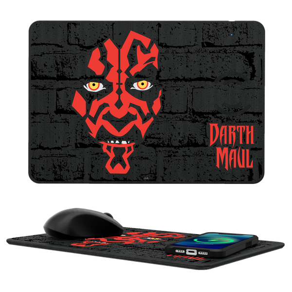 Star Wars Darth Maul Iconic 15-Watt Wireless Charger and Mouse Pad