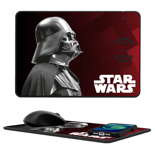 Star Wars Darth Vader Color Block 15-Watt Wireless Charger and Mouse Pad
