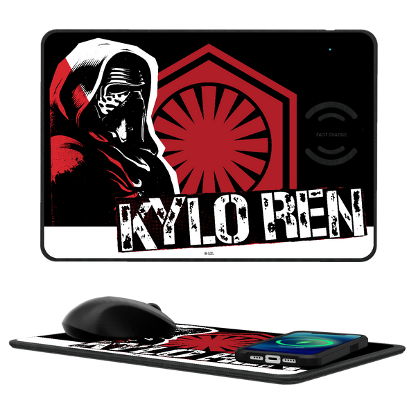 Star Wars Kylo Ren Ransom 15-Watt Wireless Charger and Mouse Pad