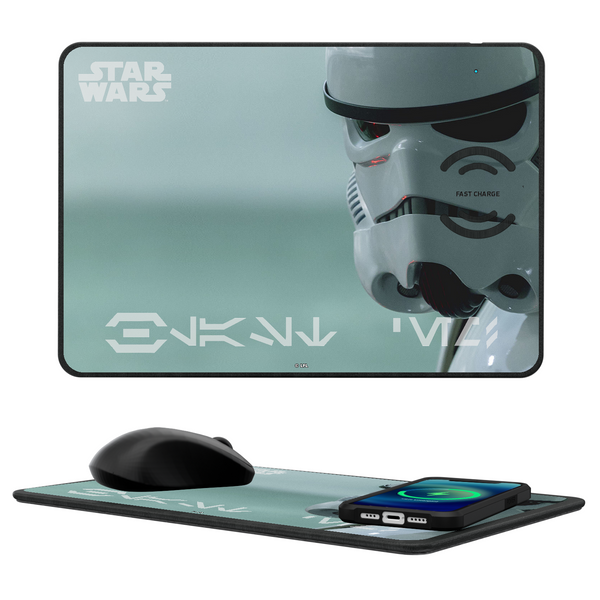 Star Wars Stormtrooper Cinematic Moments: Discovery 15-Watt Wireless Charger and Mouse Pad