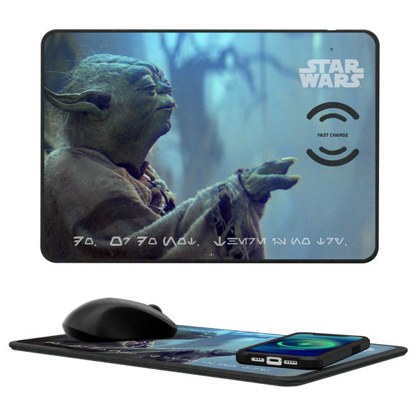 Star Wars Yoda Cinematic Moments: Discovery 15-Watt Wireless Charger and Mouse Pad