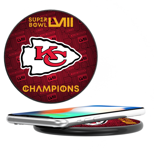 Kansas City Chiefs 2024 Super Bowl 10-Watt Wireless Charger