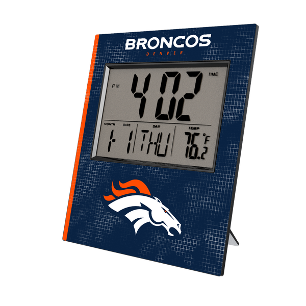 Denver Broncos Hatch Wall Clock