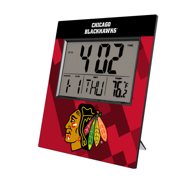 Chicago Blackhawks Color Block Wall Clock