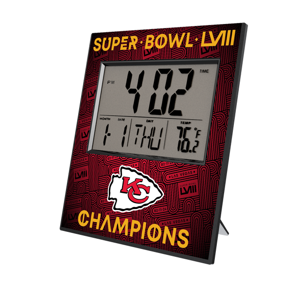 Kansas City Chiefs 2024 Super Bowl Wall Clock