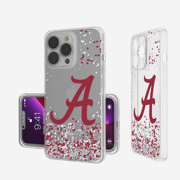 Alabama Crimson Tide Confetti iPhone Clear Case