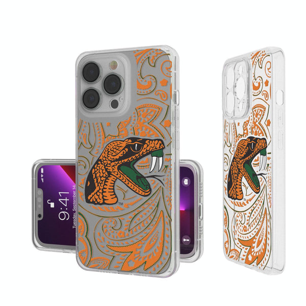 Florida A&M Rattlers Paisley iPhone Clear Case