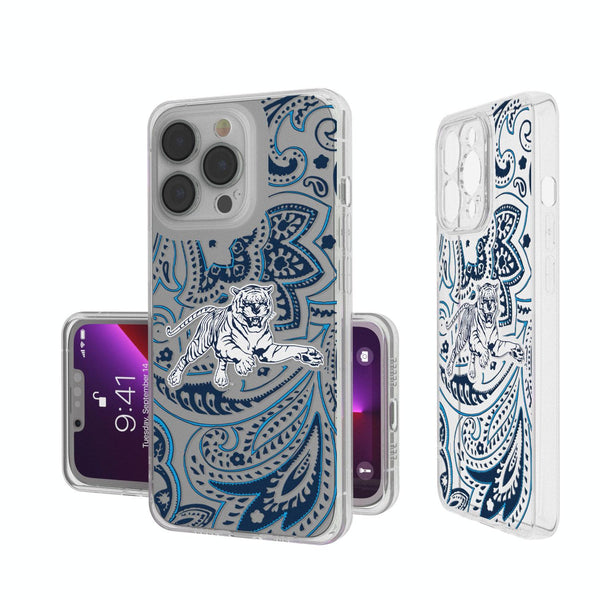 Jackson State Tigers Paisley iPhone Clear Case