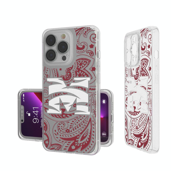 Morehouse Maroon Tigers Paisley iPhone Clear Case