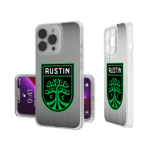 Austin FC  Linen iPhone Clear Phone Case