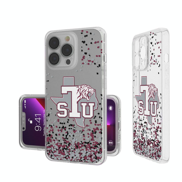 Texas Southern Tigers Confetti iPhone Clear Case