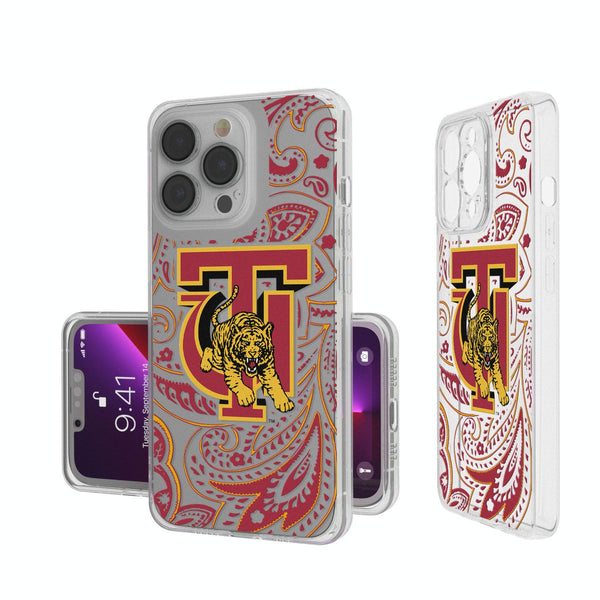 Tuskegee Golden Tigers Paisley iPhone Clear Case