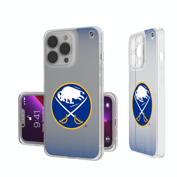 Buffalo Sabres Linen iPhone Clear Phone Case