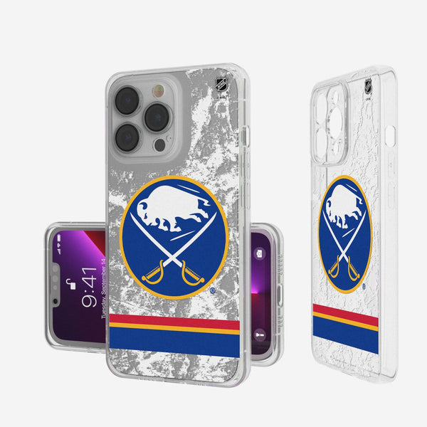 Buffalo Sabres Ice Stripe iPhone Clear Case