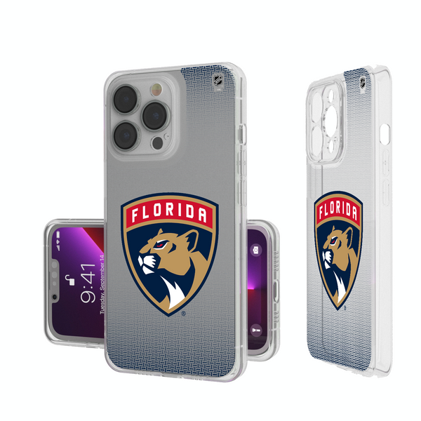 Florida Panthers Linen iPhone Clear Phone Case