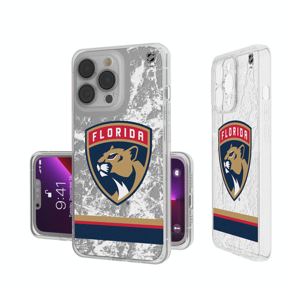Florida Panthers Ice Stripe iPhone Clear Case