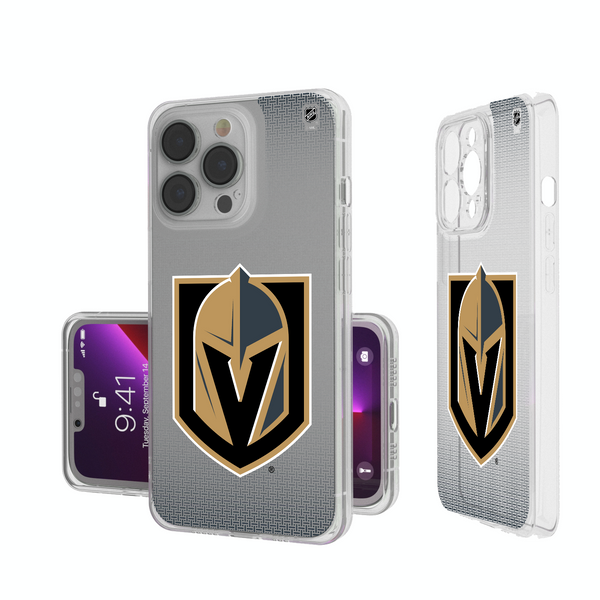 Vegas Golden Knights Linen iPhone Clear Phone Case