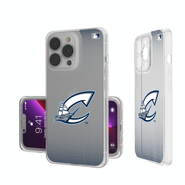 Columbus Clippers Linen iPhone Clear Phone Case