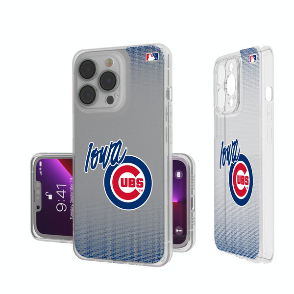 Iowa Cubs Linen iPhone Clear Phone Case