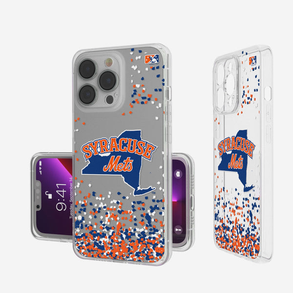 Syracuse Mets Confetti iPhone Clear Case