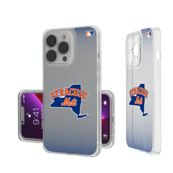 Syracuse Mets Linen iPhone Clear Phone Case