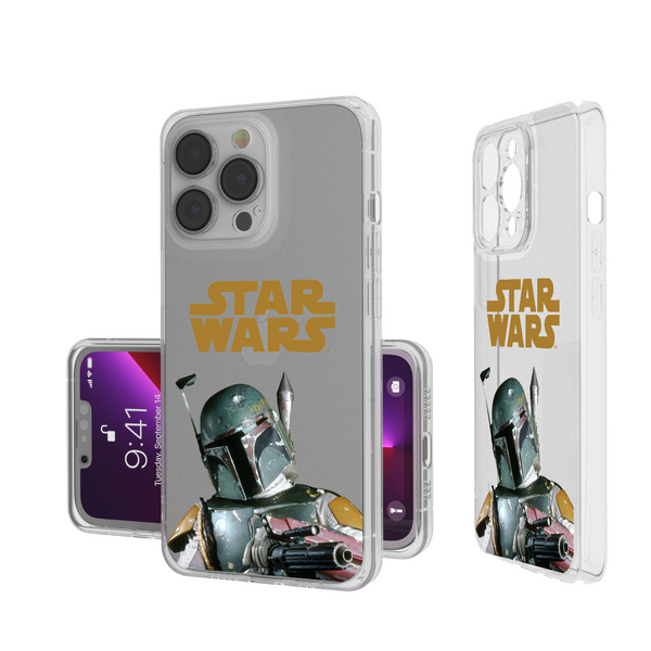 Star Wars Boba Fett Color Block iPhone Clear Phone Case