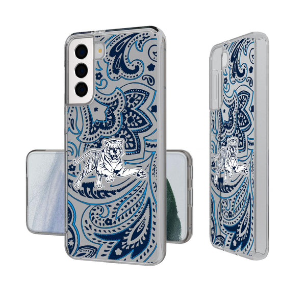 Jackson State Tigers Paisley Galaxy Clear Case