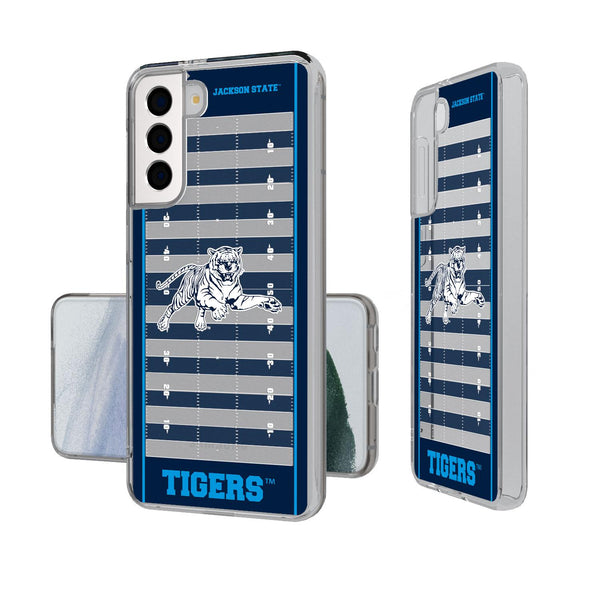 Jackson State Tigers Football Field Galaxy Clear Case