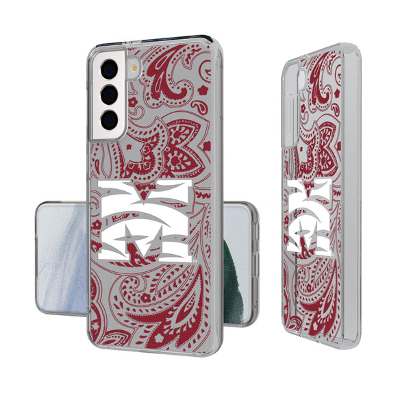Morehouse Maroon Tigers Paisley Galaxy Clear Case