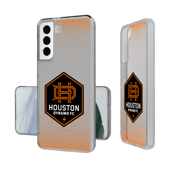Houston Dynamo  Linen Galaxy Clear Phone Case