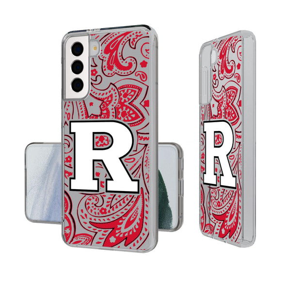Rutgers Scarlet Knights Paisley Galaxy Clear Case