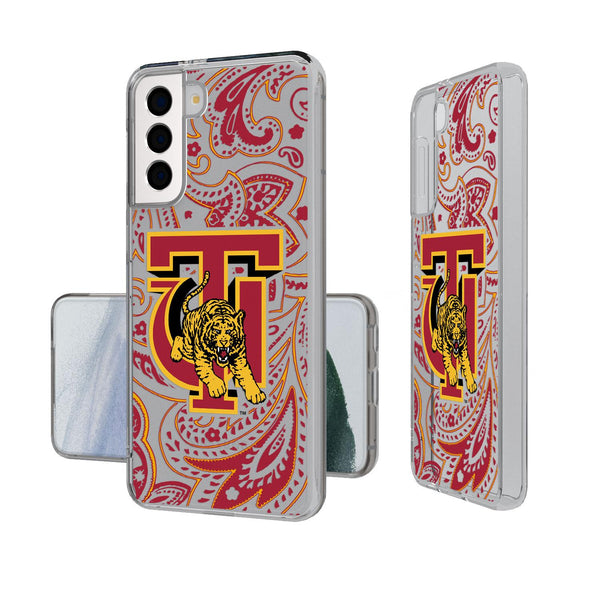 Tuskegee Golden Tigers Paisley Galaxy Clear Case