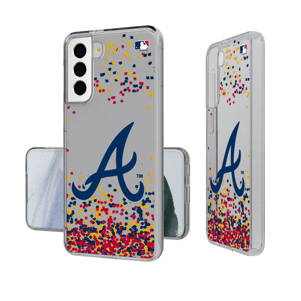 Atlanta Braves Confetti Galaxy Clear Case