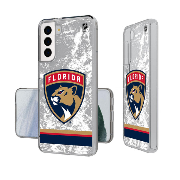 Florida Panthers Ice Stripe Galaxy Clear Case