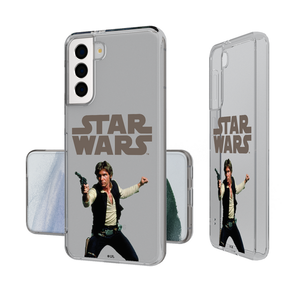 Star Wars Han Solo Color Block Galaxy Clear Phone Case