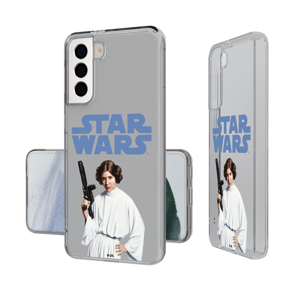 Star Wars Princess Leia Organa Color Block Galaxy Clear Phone Case