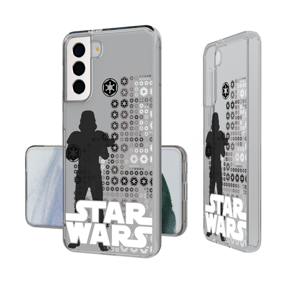 Star Wars Stormtrooper Quadratic Galaxy Clear Phone Case