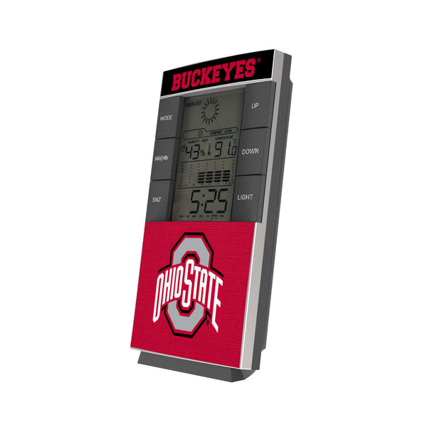Ohio State Buckeyes Endzone Solid Digital Desk Clock