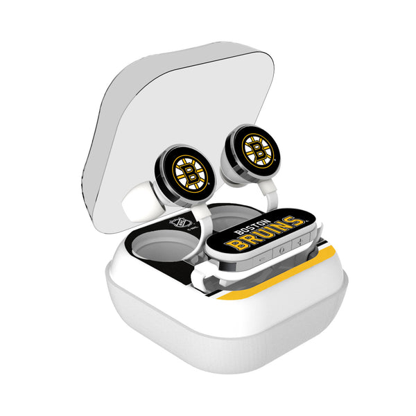 Boston Bruins Stripe Wireless Earbuds