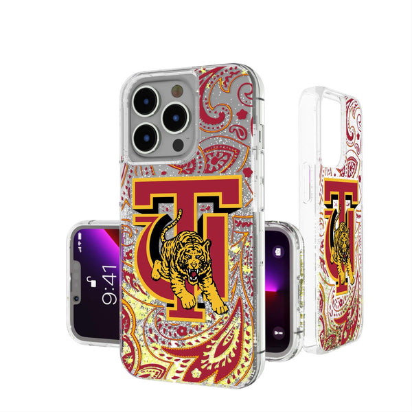 Tuskegee Golden Tigers Paisley iPhone Glitter Case