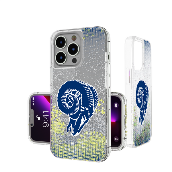 Los Angeles Rams Historic Collection Linen iPhone Glitter Phone Case