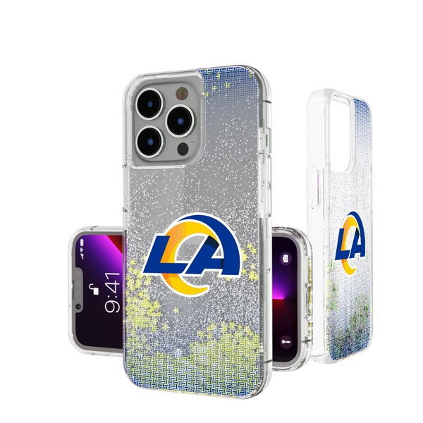Los Angeles Rams Linen iPhone Glitter Phone Case