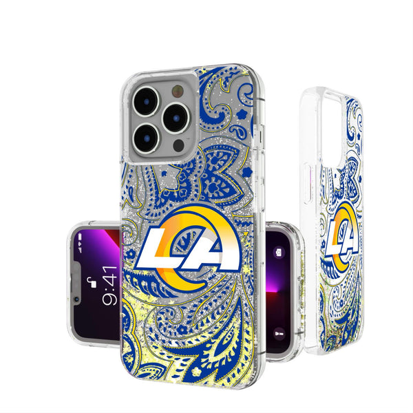 Los Angeles Rams Paisley iPhone Glitter Case