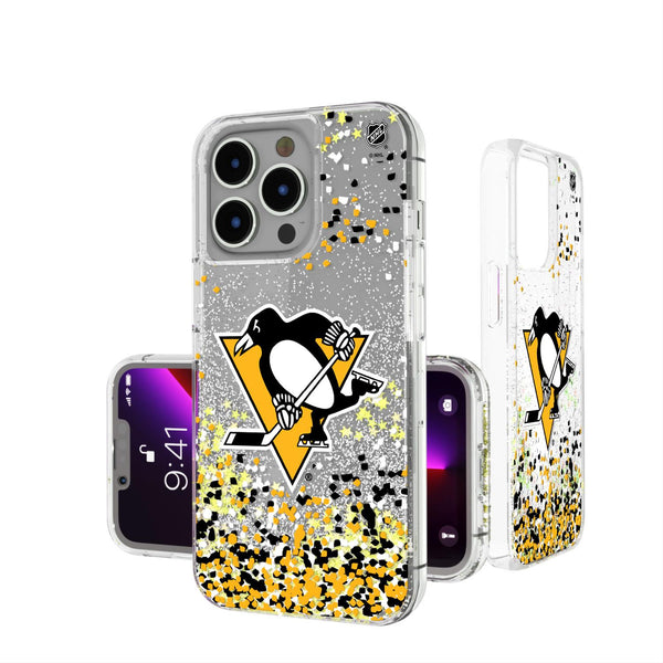 Pittsburgh Penguins Confetti iPhone Glitter Case