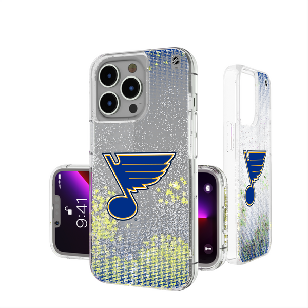 St. Louis Blues Linen iPhone Glitter Phone Case